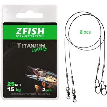 Zfish Lanko Titanium Leader 2ks Délka: 20cm, Nosnost: 12kg