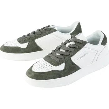 Pracovní obuv LIVERGY® Pánská kožená volnočasová obuv (bílá/zelená, 43)