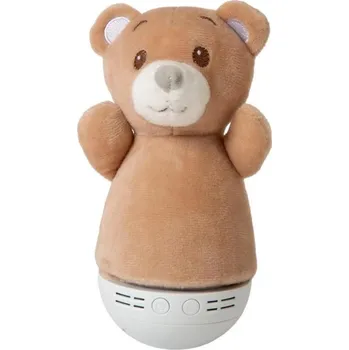 Lampička Lucide DOLLY - stolní lampa dětská - baterie - LED - 1x3W 2700K - S hudební funkcí - hnědá