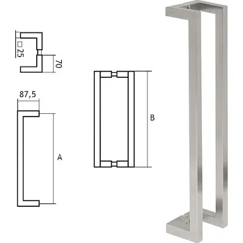 Madlo do koupelny 87250250 nerez madlo