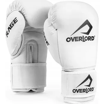 Boxerské rukavice Boxerské rukavice Overlord Rage bílé 14 oz