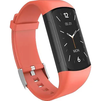 Chytré hodinky MXM Chytrý náramek s AMOLED displejem MF12-ECG - červený