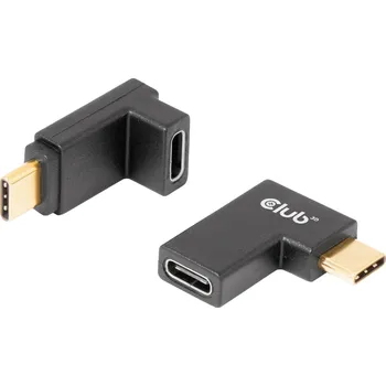 Elektrická zásuvka club3D USB 3.1 (Gen 2) adaptér [1x USB-C® zástrčka - 1x USB-C® zásuvka] Adapter USB 3.2 Typ C