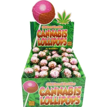 Cukrovinka Dr. Greenlove Konopné lízátko Girl Scout Cookies 17g