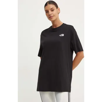 Pánské tričko Bavlněné tričko The North Face W S/S Essential Oversize Tee NF0A87NQJK31 černá 99X, vel. M