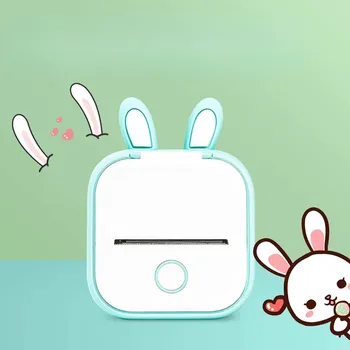 Kryt na Phomemo T02 tiskárnu ve stylu zajíčka Zelená