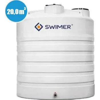 nádrž Nadzemní nádrž na pitnou vodu Swimer Comfort-line jednoplášťová s 2" výpustí objem 20000 l
