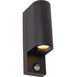 Lucide ZARO IR – Nástěnný reflektor / Nástěnné světlo Vnitřní/Venkovní – 2xGU10 – IP65 – se senzorem – černé