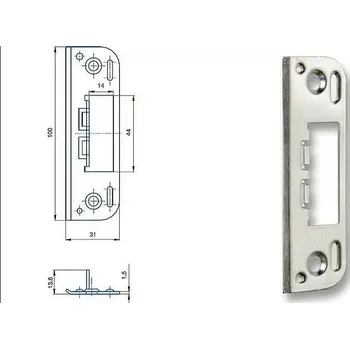 zadlabací zámek Protiplech K051 žlutý ZN