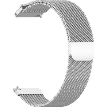 Řemínek na hodinky BSTRAP | BStrap Milanese reminek na Garmin Vivoactive 4s, silver (SGA010C02)
