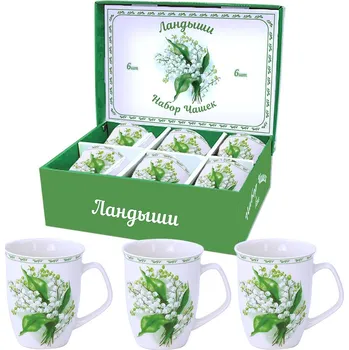 Sada nádobí Sada hrnců konvalinky (keramika)