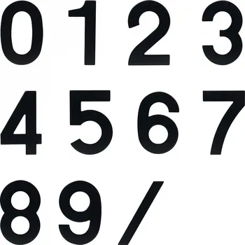 Domovní číslo RN.95L./.CE LOMÍTKO černé