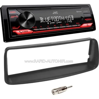 Autorádio Autorádio PEUGEOT 206 1998-2002 JVC KD-X282BT Bluetooth s instalační sadou