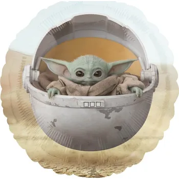 Balónek Amscan / Reithmüller Balonek fóliový Star Wars Baby Yoda, 43 cm