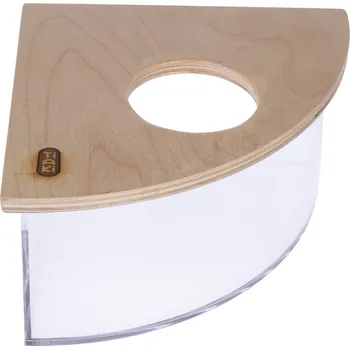 TIAKI rohová písková lázeň pro křečky a myši 19x 19x 10,3 cm pro malá zvířata