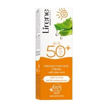 Přípravek na opalování Lirene SC Ochranná pleťová emulze s aloe vera SPF 50, 50 ml