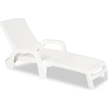 Zahradní lehátko Plastové lehátko MIAMI bílá - AKCE!