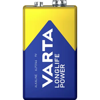 Článková baterie Varta VARTA Longlife Power 9V Stück baterie 9 V alkalicko-manganová 580 mAh 9 V 20 ks