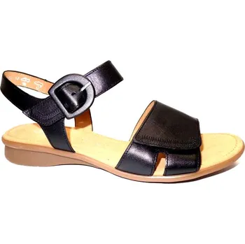 Dámské sandále Letní vycházková obuv, Gabor, šíře G, černá: Černá Hladká kůže 28,5 44 G 1/2 - lehce rozšířená (28308-28310)