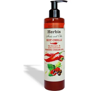 Tělové mléko HERBIS HOT Chilli Spalovač tuků a zpevňující krém proti celulitidě 200 ml