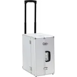 vidaXL Pilotní kufr na kolečkách 47 x 39 x 27 cm stříbrný hliníkový