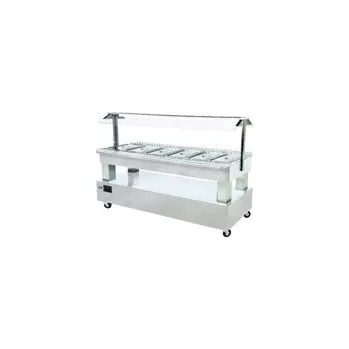 Vinotéka SALÁTOVÝ BAR STŘEDOVÝ KOMBINOVANÝ SB 60 M - BÍLÉ DŘEVO/WHITE