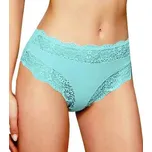 JADEA - Bavlněné kalhotky s vyšším pasem a krajkou art. 742 - Aquamarina/L