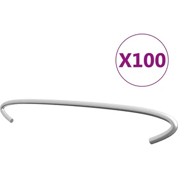 Příslušenství pro plot vidaXL Gabionová táhla 100 ks pozinkovaná ocel 40 cm [145624]
