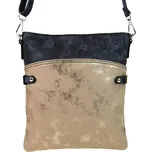 Tapple Elegantní malá dámská crossbody kabelka 16216 šedo-zlatá