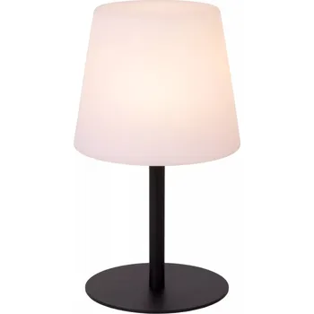 Lampička Lucide TYON - Dobíjecí stolní lampa Vnitřní/Venkovní - baterie - LED stm. - IP65 - Černá