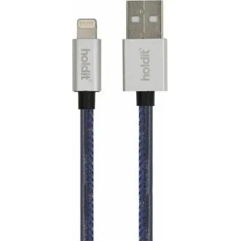 Datový kabel Holdit USB-A - Lightning kabel 1 m tmavě modrá (612663)