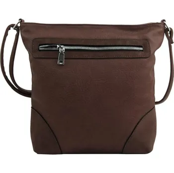 Kabelka NEW BERRY Středně velká kávově hnědá crossbody dámská kabelka NH8123