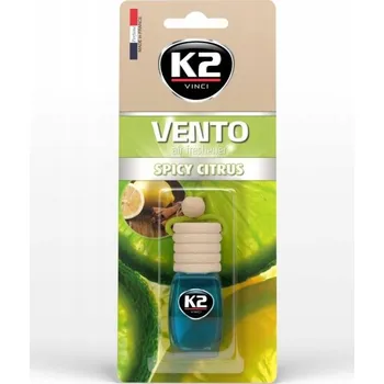Vůně do auta K2 VENTO OSVĚŽOVAČ VZDUCHU DO AUTA ZÁVĚSKA SPICY CITRUS (KOŘENĚNÝ CITRUS)