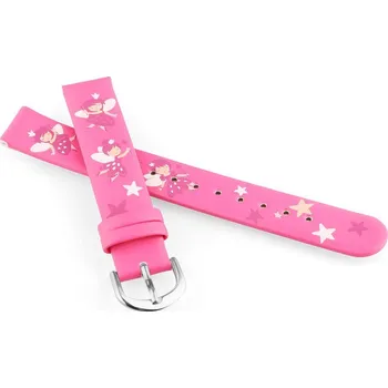 Řemínek na hodinky Koženkový řemínek JVD RJ7223.4 14mm, růžový, dětský