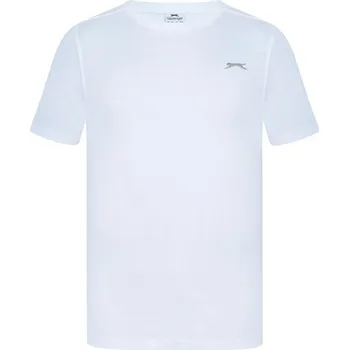 Pánské tričko Slazenger Plain pánské tričko White XS