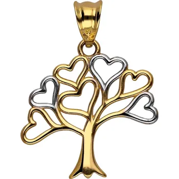 Přívěsek Zlaton Přívěsek z kombinovaného zlata strom života 2.2cm 0.85g 000700912245