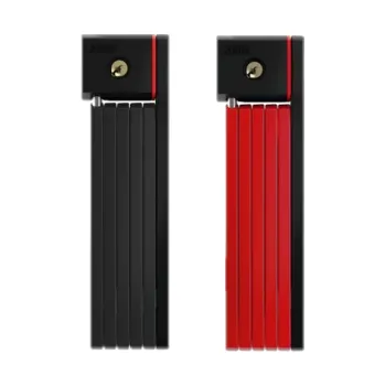 Zámek na kolo ABUS skládací zámek 5700K BK SH Bordo barva: červená, délka cm: 80cm