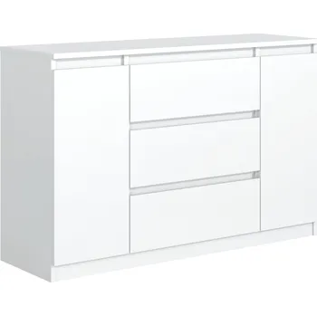 Komoda Komoda meble Masztalerz POLA 140 x 39 x 78 cm bílá matná