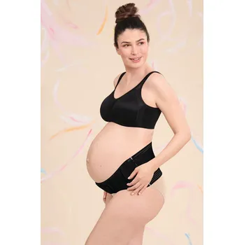 Těhotenský podpůrný pás Nastavitelný těhotenský podpůrný pás BabyBelt+ - černý, ergonomický Velikost: M