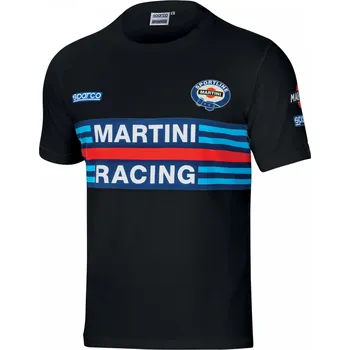 Pánské tričko SPARCO Martini Racing černé pánské triko L