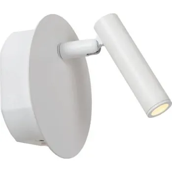 Nástěnné svítidlo Lucide JOLIJN - Dobíjecí noční lampa / Nástěnné svítidlo - USB nabíjení - Ø 10,2 cm - LED - 1x2W 3000K - bílá