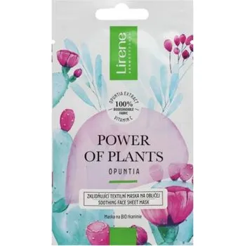 Pleťová maska Lirene Power of Plants Plátýnková maska Opuncie, 1ks