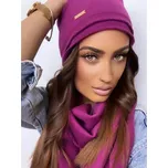 Dámská tepláková čepice VSB ELI švestková