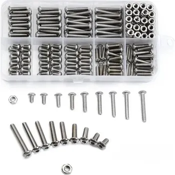 Šroub CAB Tools CABTOOLS-03 sada nerezová M3 knoflíková 340 ks