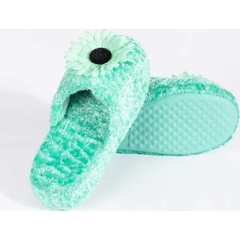 Dívčí bačkory Stylové dětské zelené papuče bez podpatku 31