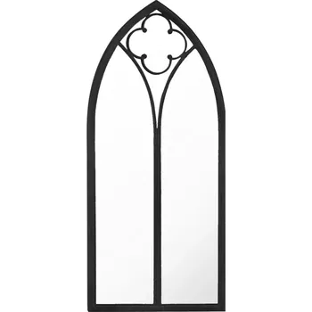 Zrcadlo Dekorativní Zrcadlo do interiéru, železo, černé, 70x30 cm