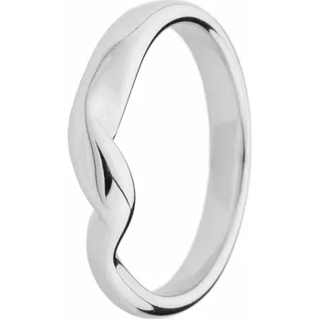 Prsten franco bene Zahnutý prsten - stříbrný | 2921 Velikost prstenu: 6 (52 mm)