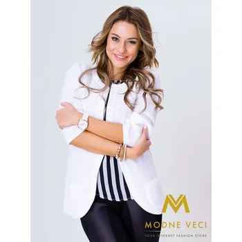 Dámské oblečení Dámský svetr NESS - bílá barva