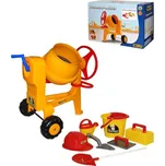 Wader Dětská míchačka Construct žlutá s přilbou a zednickým nářadím 50649