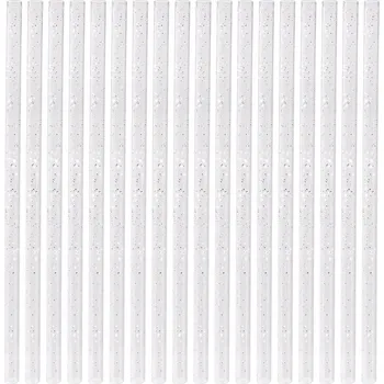 50x Průhledná brčka do nápojů koktejlů plastová opakovaně použitelná rovná